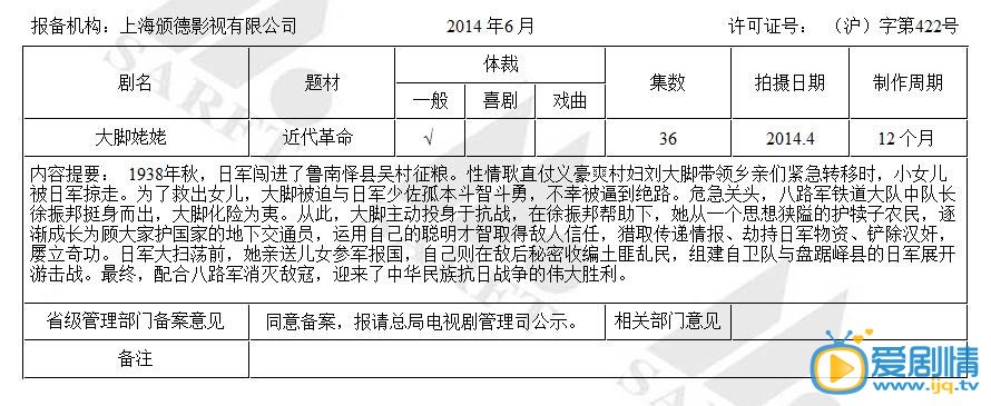 大脚姥姥剧情介绍